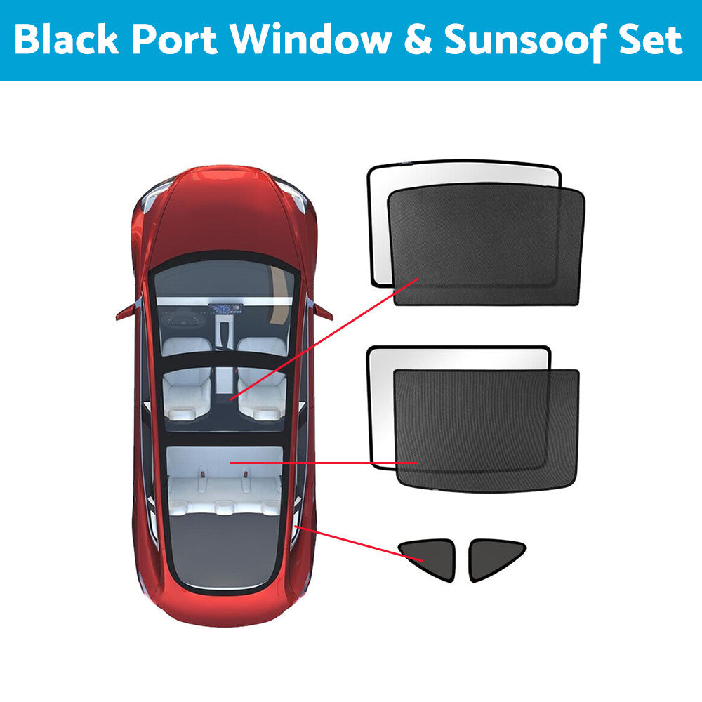 Glass Sunroof Shade Mesh Suitable For Tesla Model Y Sunroof Window UV Protection-9