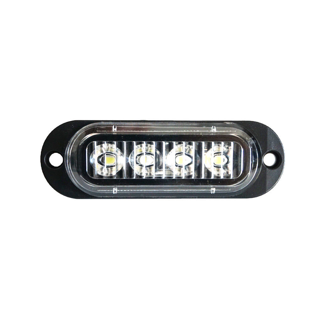 White 4LED Clearance Side Marker Light Suitable For Truck, Trailer & Caravan-4