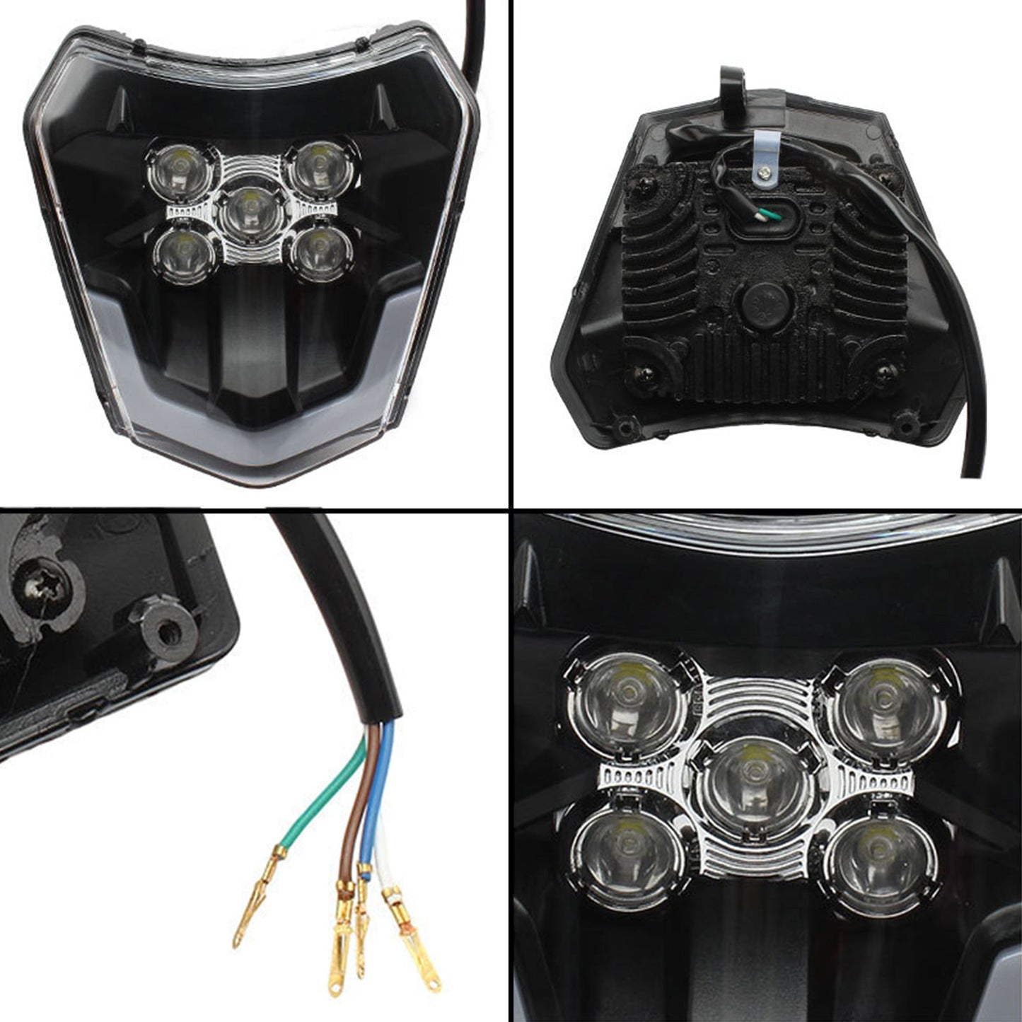 Motorcycle LED Headlight Suitable For XCF SXF EXC KTM XCW 250 300 350 450 500-4