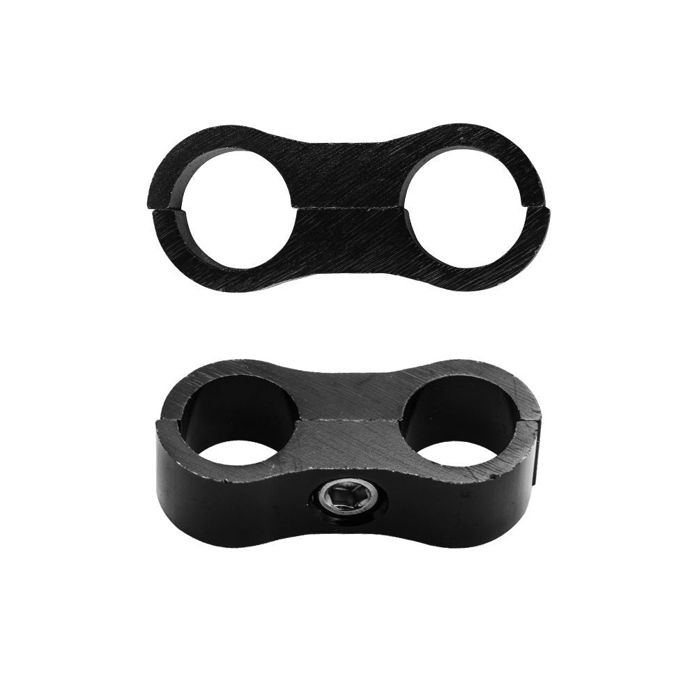 10x AN6 6AN AN - 6 Nylon Braided Stainless Steel Fuel Oil Line Hose Separator Clamp - Frazy's Auto Parts