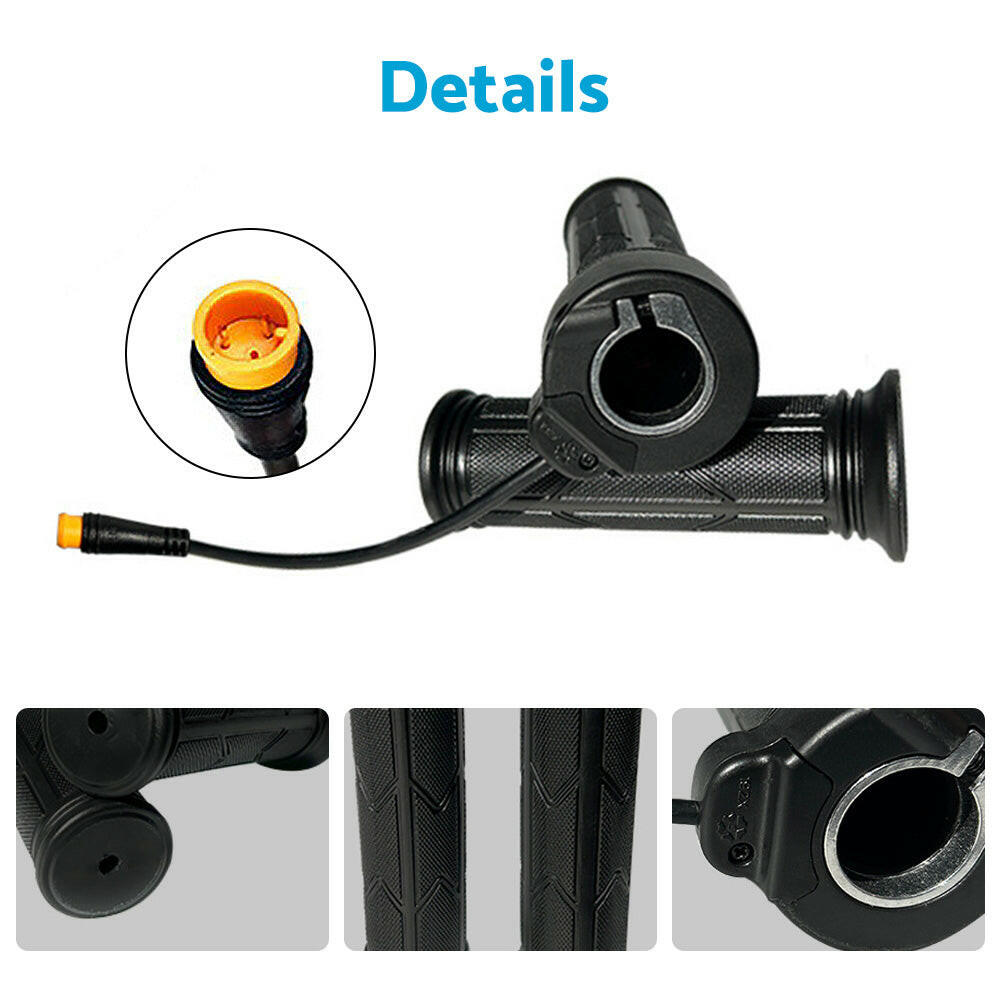 Twist Throttle Full Twist Right Hand 3-Pin Electric Bike Grip Suitable For Ebike-4