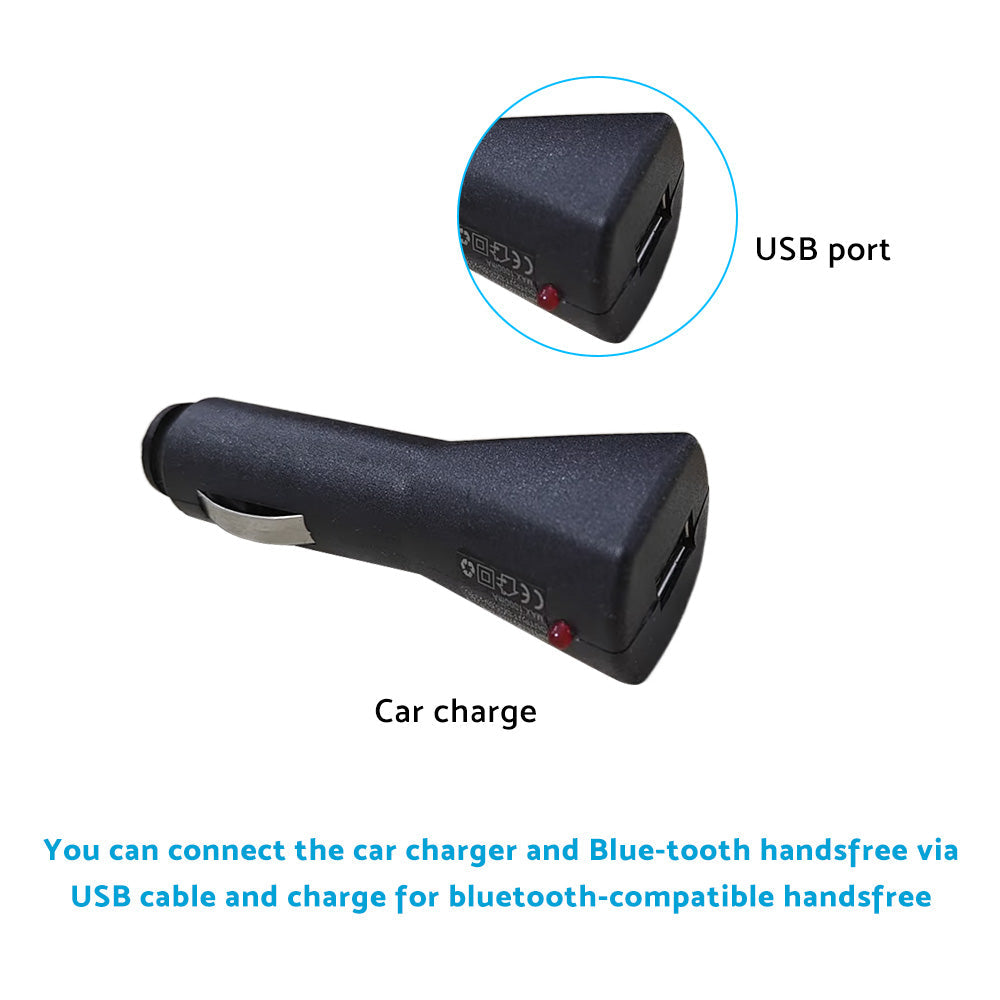 Bluetooth Handsfree Speaker MP3 Player With Sun Visor Clip & Car Charger Suitable For Universal Cars-4