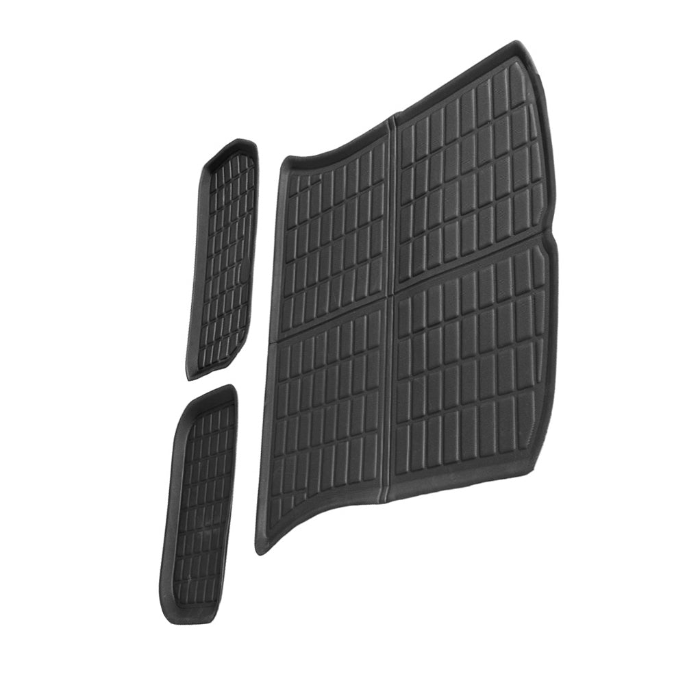 3x Trunk & Frunk Mat TPR Black Suitable For Tesla Model Y 2021-2024-2
