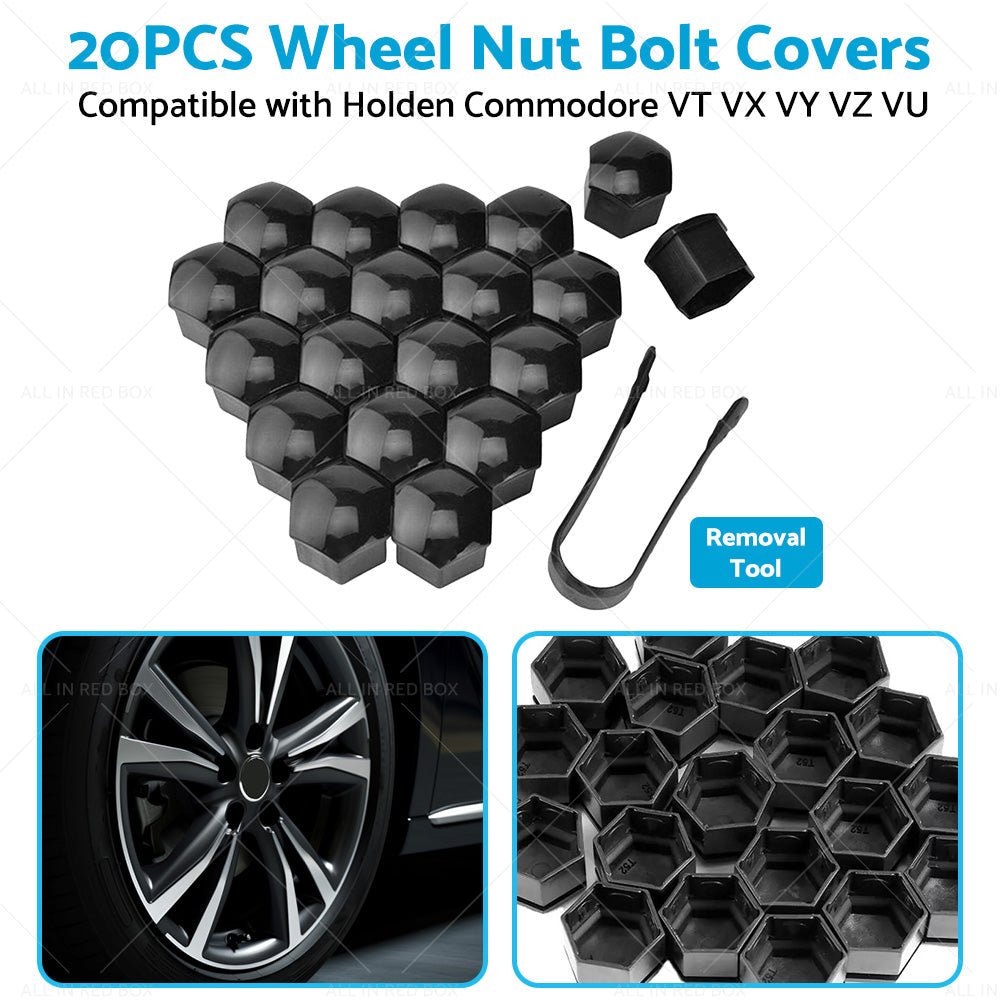 20PCS 19mm Wheel Nut Lug Bolt Covers Caps Suitable for Holden Commodore VB to VZ - Frazy's Auto Parts