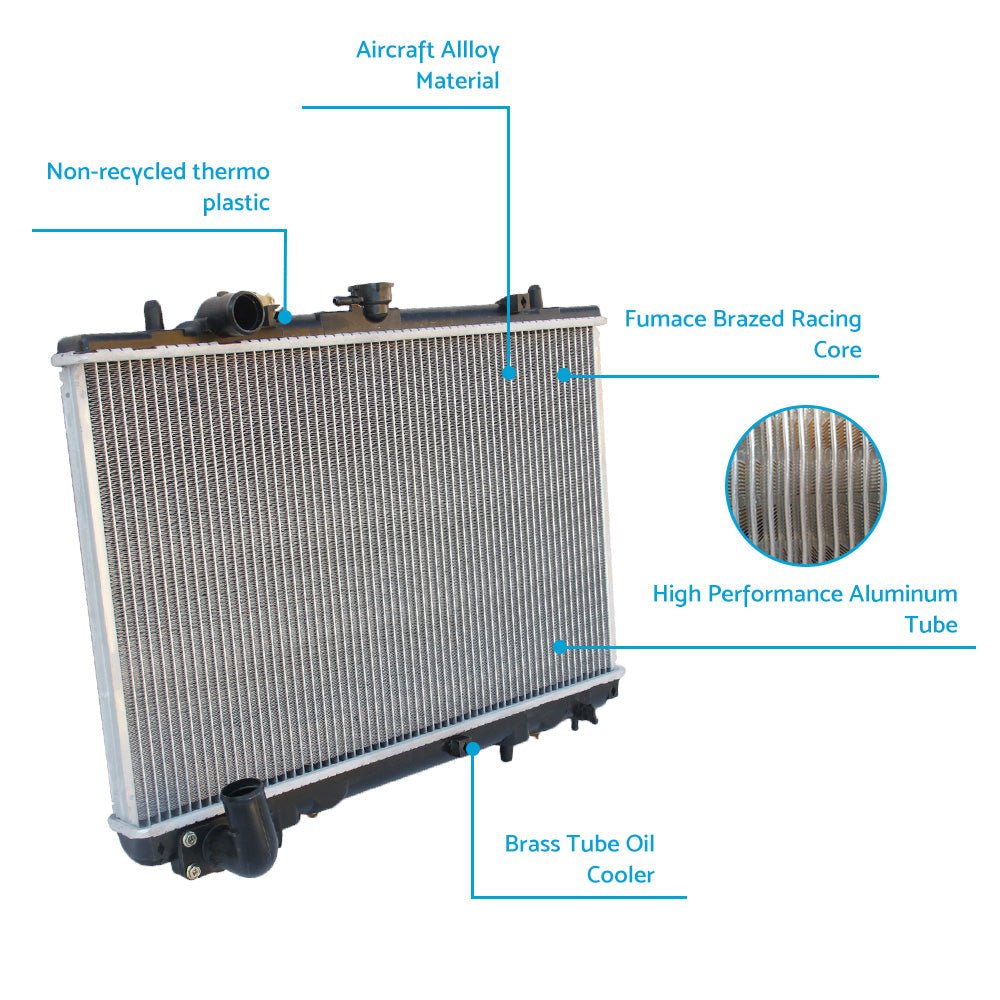 26mm Radiator Suitable For Mitsubishi Triton MK V6 3.0L Petrol 1996 - 2006 AT / MT - Frazy's Auto Parts