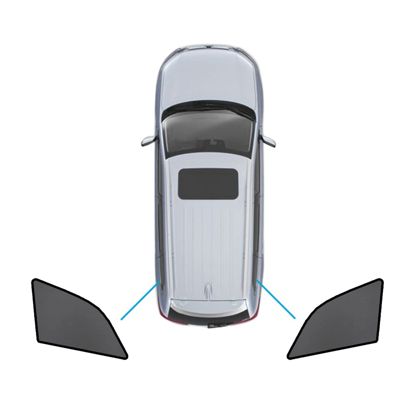 Magnetic Mesh Sun Blind Shades Front & Rear Suitable For Audi Q7 4LB 2006-2015-5