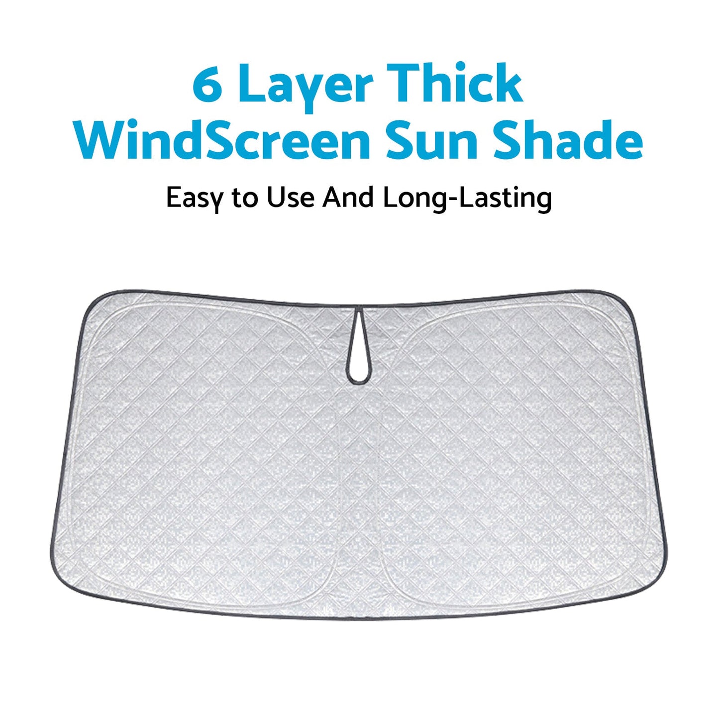 6 Layer Windscreen Sun Shade Suitable For Toyota HiAce 300 2019–2025 Pro UV Protect-4