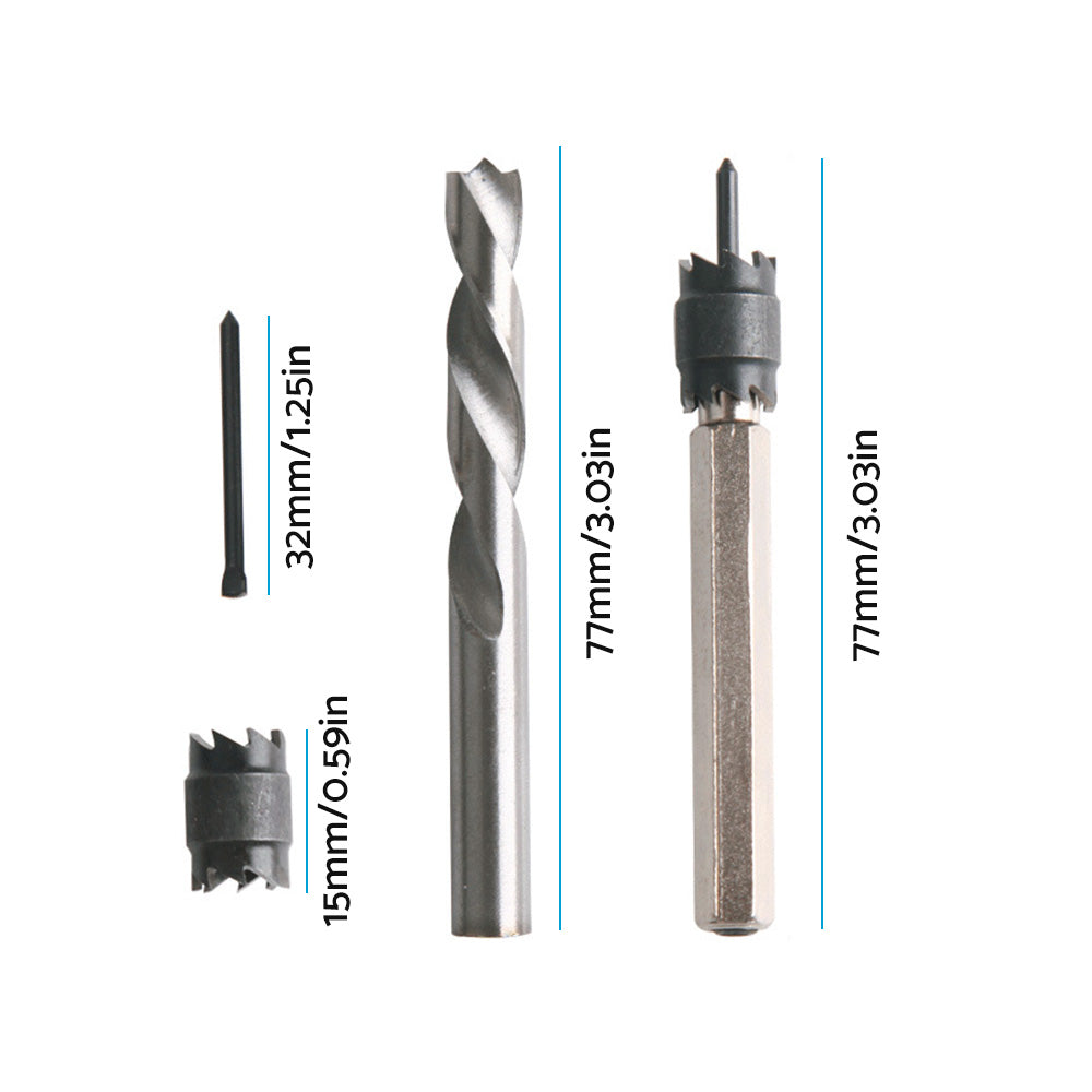 1 Set 3/8inch Spot Weld Double-Sided Cutter Remover Suitable For HSS Drill Bit & Welder Cut Tool-3