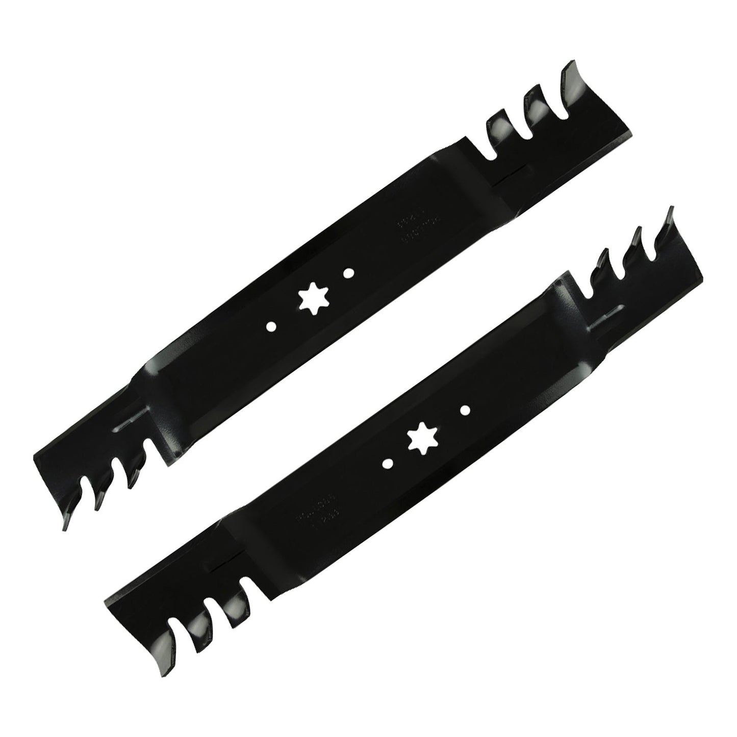 2x 42inch Blade Suitable for MTD and Cub Cadet ZTR RZT42 Gator Type Toothed Mulching - Frazy's Auto Parts