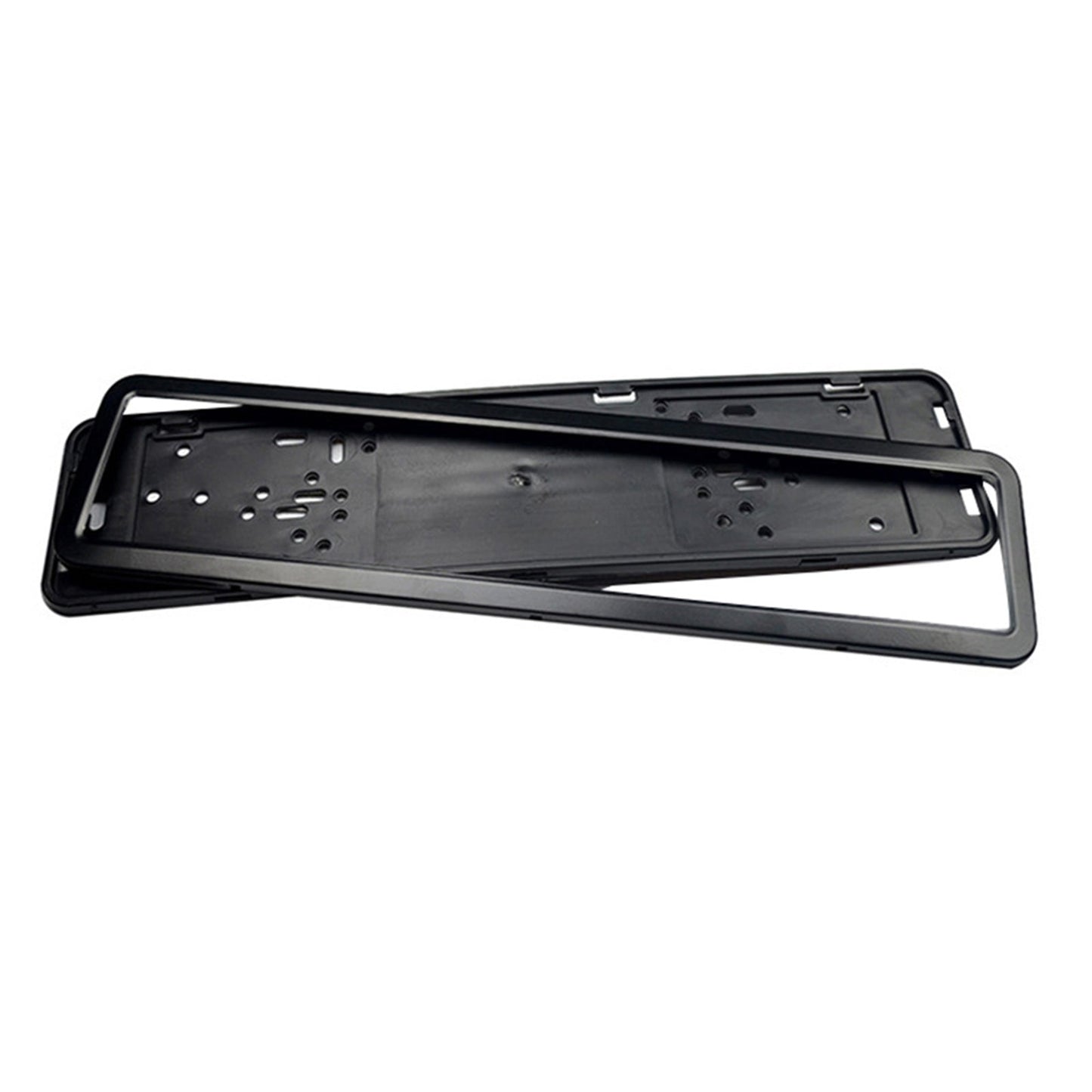 2x European License Plate Cover Frame Holder with Mounting Bracket Suitable For Standard Plates - Frazy's Auto Parts