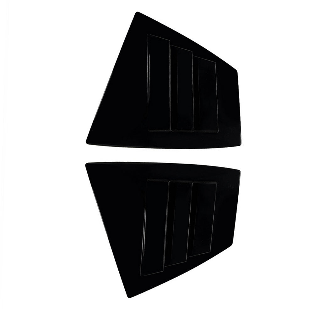 2x Rear Quarter Window Louver Trim Suitable For Subaru WRX STI VA 14 - 21 Black - Frazy's Auto Parts