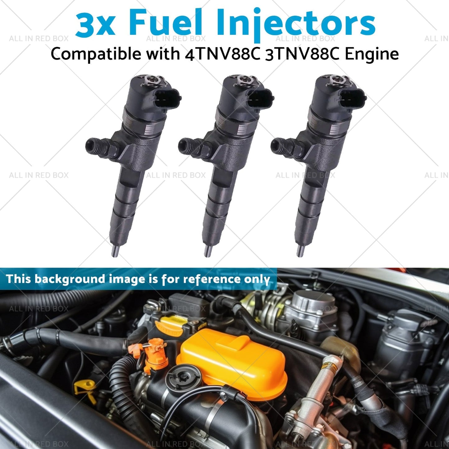 3x Fuel Injectors Suitable for 4TNV88C 3TNV88C Engine 129A00 - 53100 0445110463 - Frazy's Auto Parts
