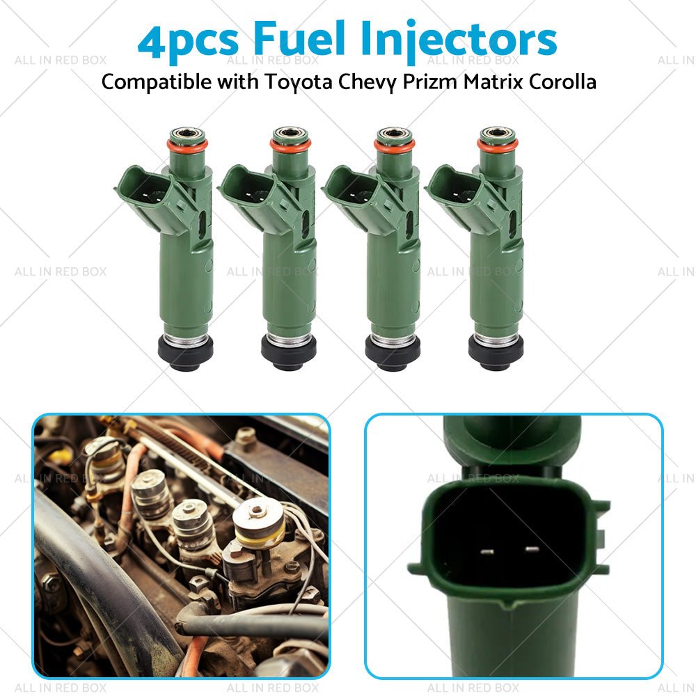 4PCS Fuel Injector Suitable For Toyota Chevy Prizm Matrix Corolla 23250 - 22040 - Frazy's Auto Parts