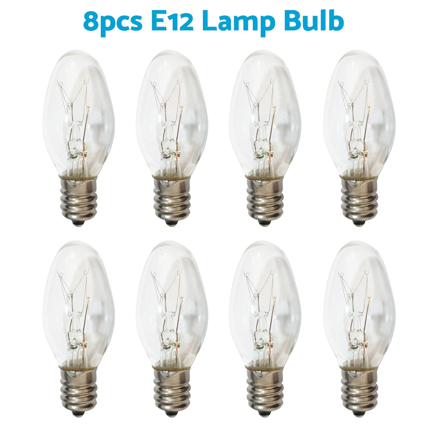 8x 7W/10W 240V E12/E14 Clear Bulbs Suitable For Night Light Replacement Warm Yellow Light-6