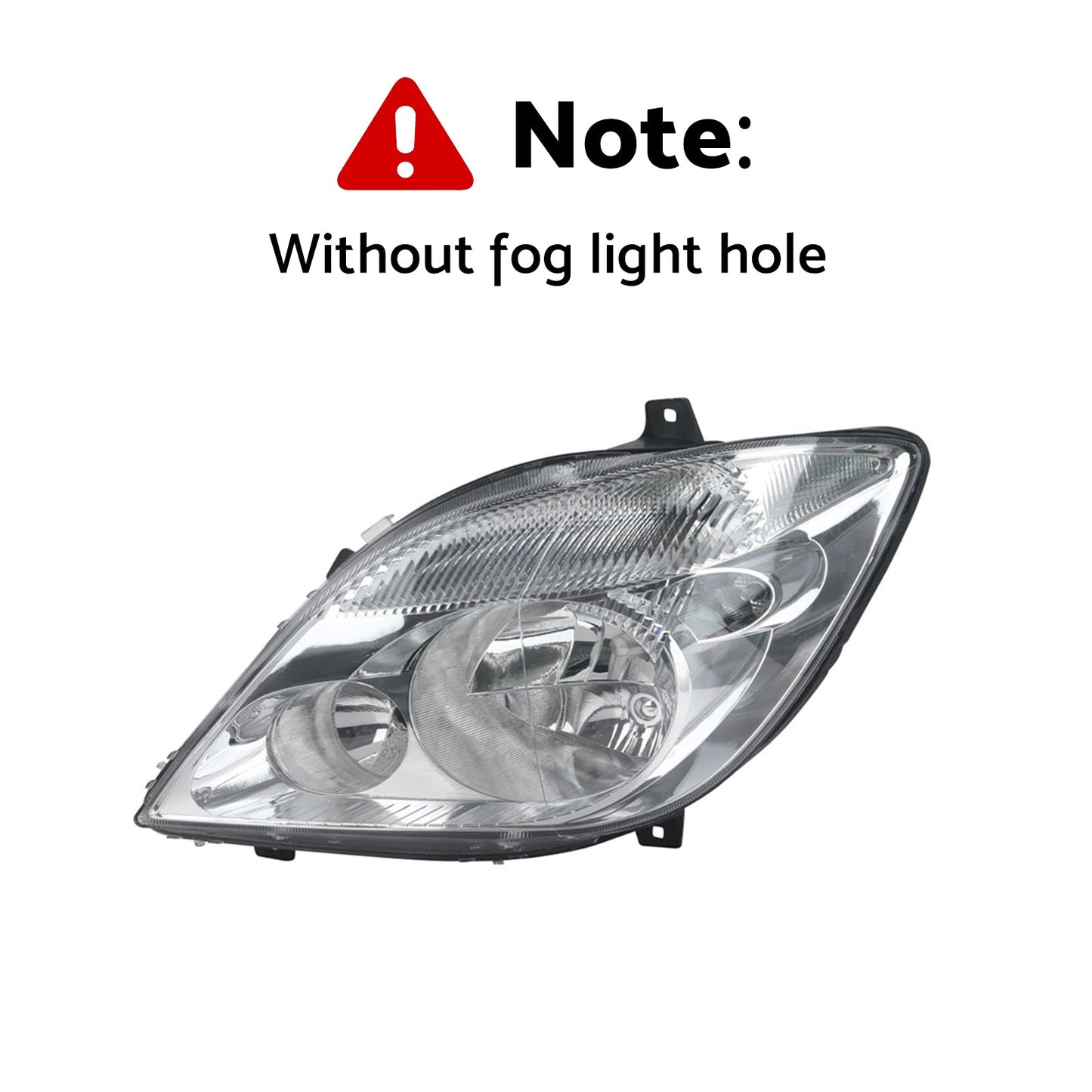 LH+RH Headlights 9-Pin No Fog Suitable for Mercedes-Benz Sprinter 2006–2013-3