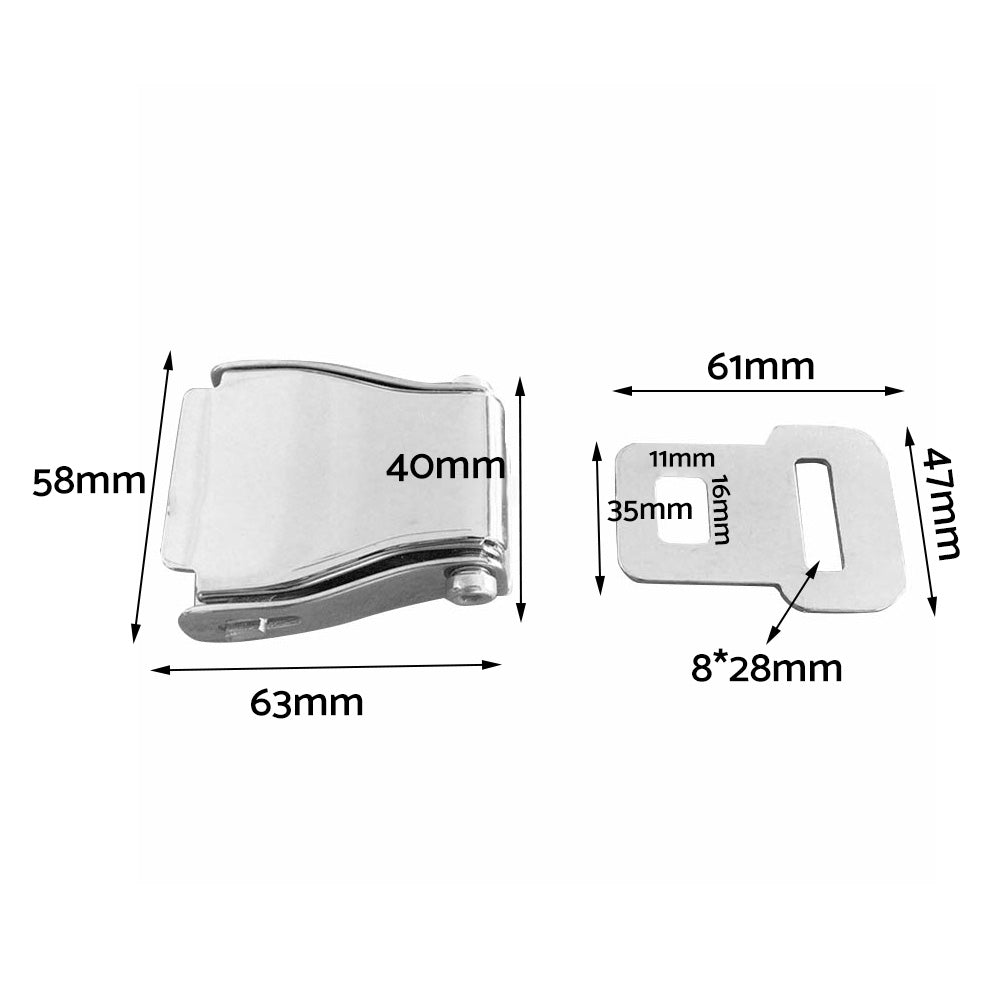Universal Aircraft Airplane Buckle Safety Seat Belt Extension Strap Suitable For Travel-2