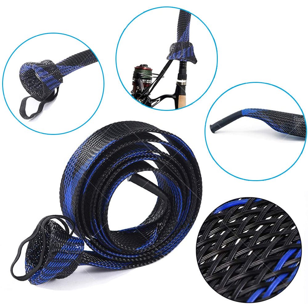 5Pcs 190cm Fishing Rod Cover Rod Sleeve Rod Sock Pole Glove Protector Tools - Frazy's Auto Parts