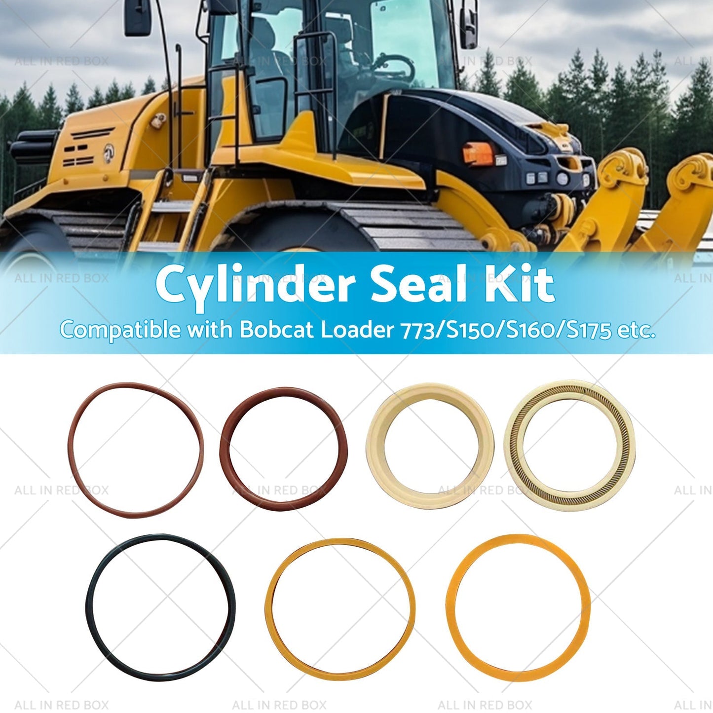6806330 Tilt Cylinder Seal Kit For Bobcat S160 S150 S175 S185 S205 773 T180 T190 - Frazy's Auto Parts