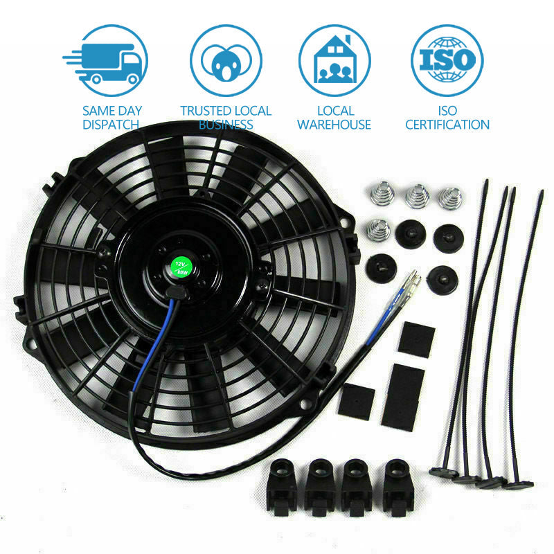 9 inch 12V Volt Electric Radiator Cooling Thermal Thermo Fan Mounting Kits-4