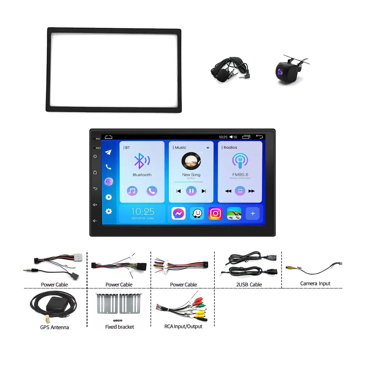 CarPlay Head Unit Wireless Suitable For Nissan Micra 2007-2010 Android Navi+Cam-4