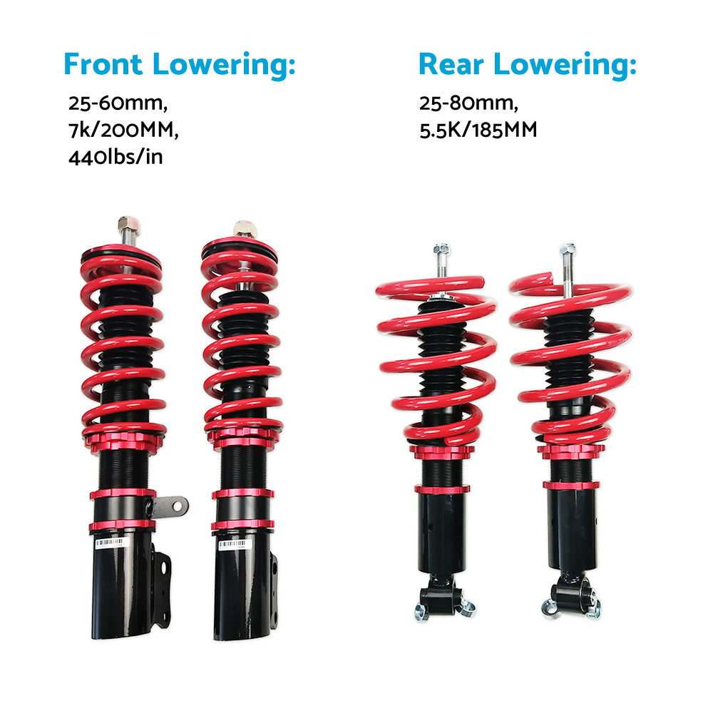 Adjustable Height Coilover Suspension Shock Suitable for Holden VE Commodore Sedan Wagon-4