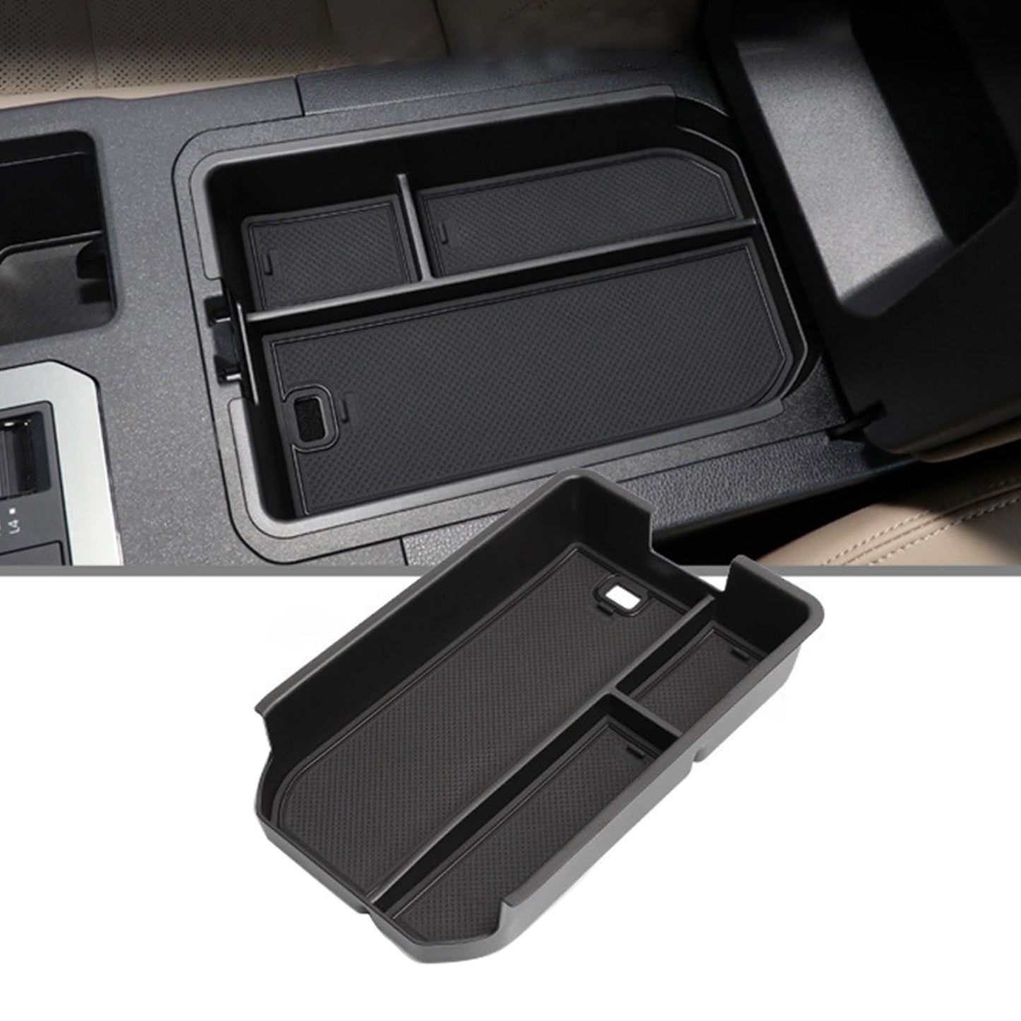 Center Armrest Storage Box Organizer Suitable For Toyota Prado LC250 2024-2025-4