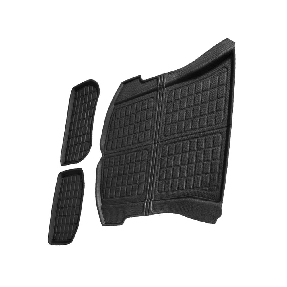 3x Trunk & Frunk Mat TPR Black Suitable For Tesla Model 3 2021-2024-2