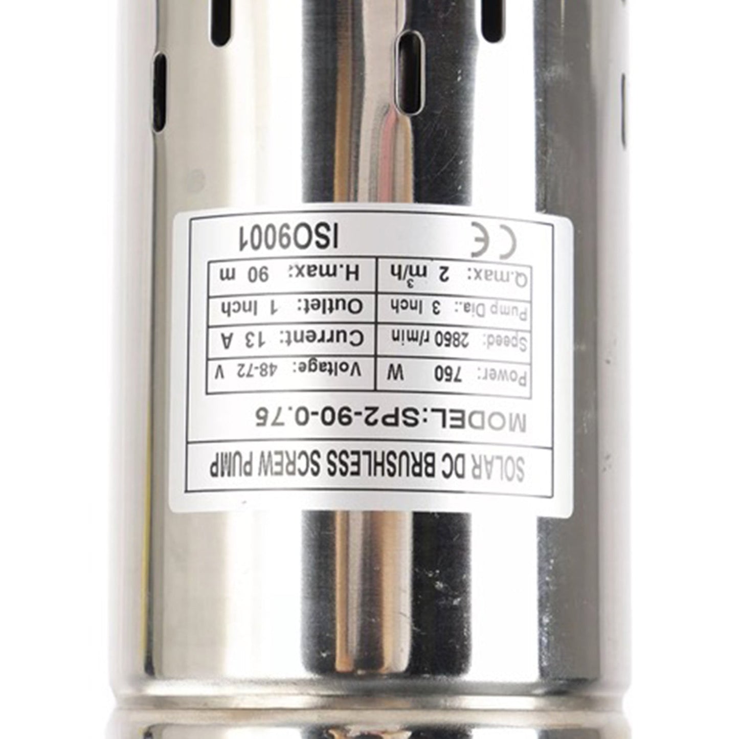 3in 48V 750W Deep Well Solar Submersible Bore Hole Water Pump With 15M Line-4