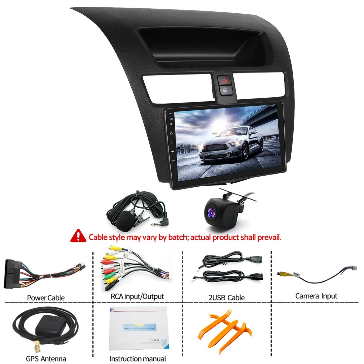 9'' Android 13 Head Unit Touchscreen GPS Bluetooth Suitable For Mazda BT50 12 - 19 - Frazy's Auto Parts