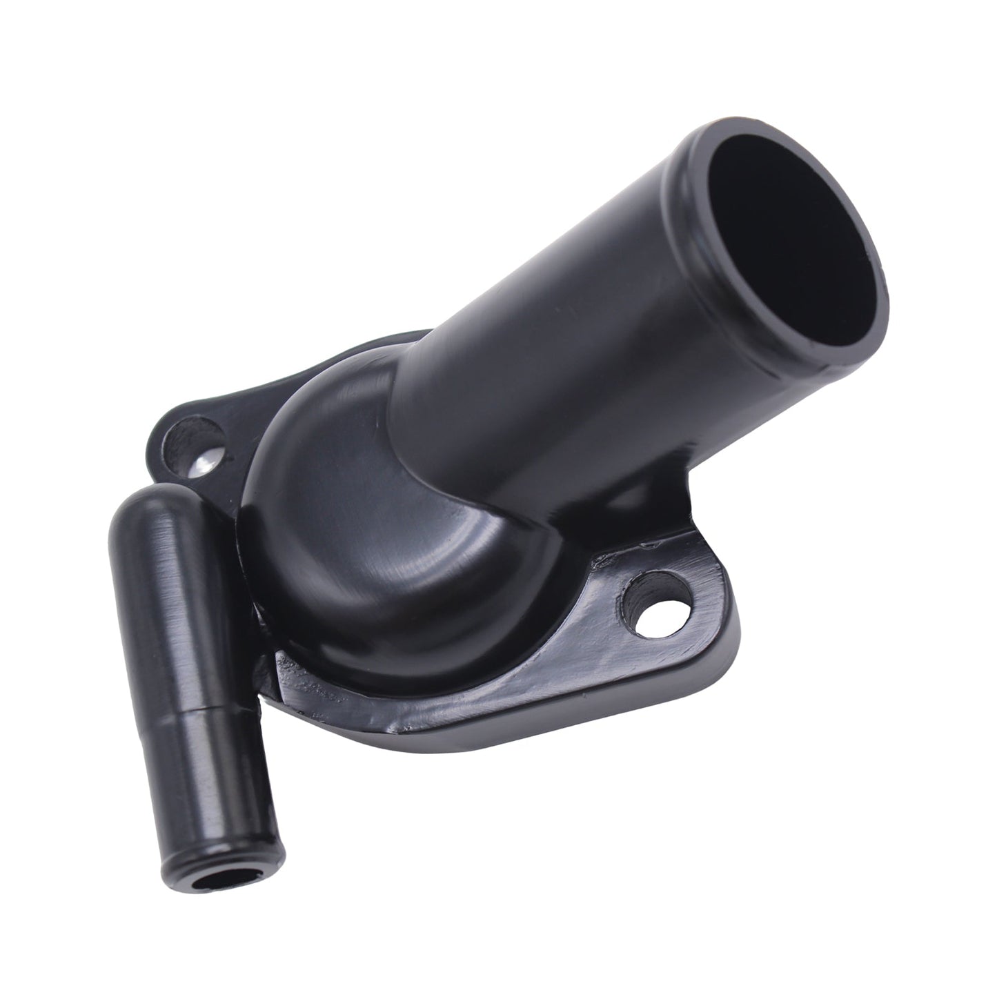 Single Outlet Aluminium Water Neck Black Suitable for Holden Commodore V8 Black-4