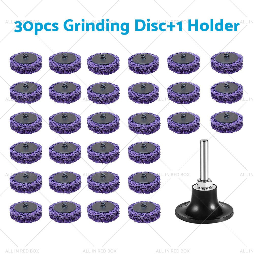 10/20/30x 50mm Poly Strip Disc Wheel Suitable For Angle Grinder Paint & Rust Removal-7