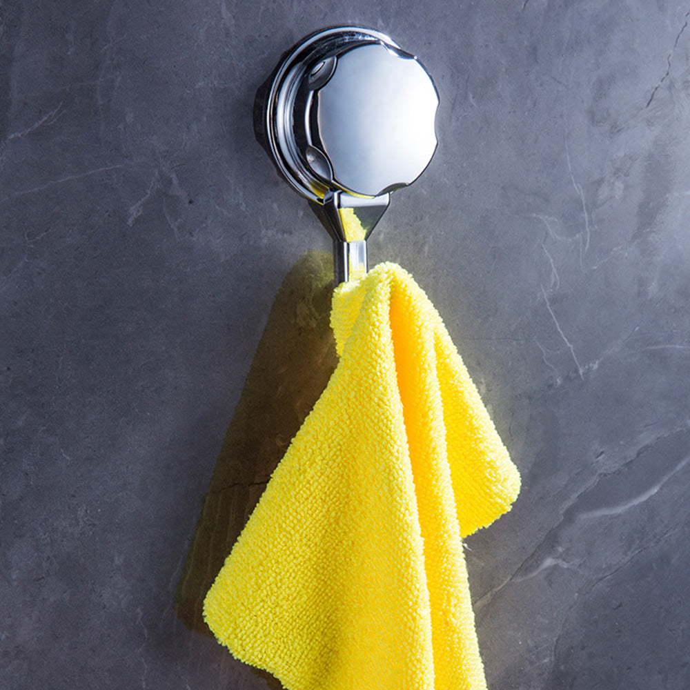 2PCS Strong Vacuum Suction Cup Hook Bathroom Kitchen Towel Shower Hooks Holder-4