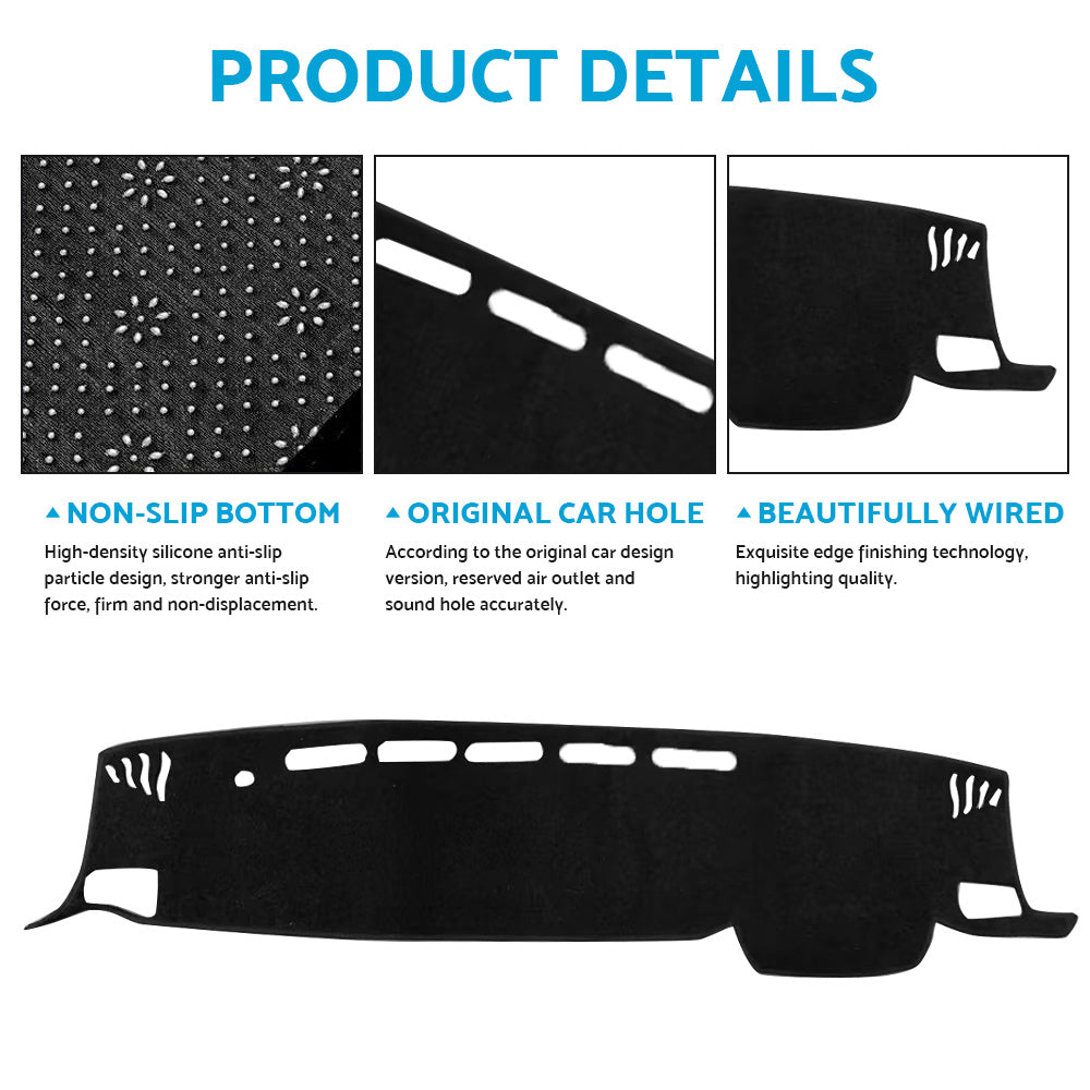 Non-Slip Dash Mat Suitable For Toyota Kluger XU75R GX GXL inchWith NO HUDinch 6 21-23-4