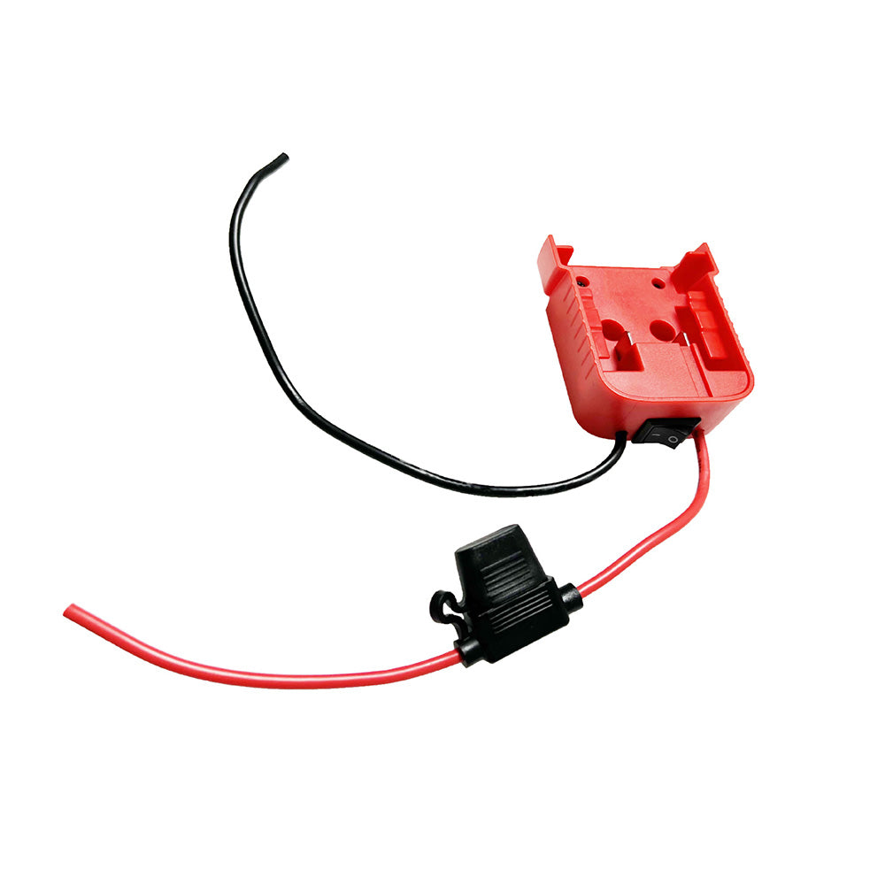 Battery Adapter With Built-In Fuse & Switch Suitable For Milwaukee 18V 14AWG-4