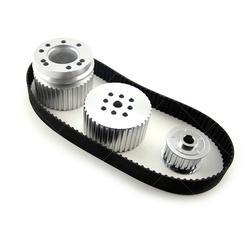 Small Block 302 351C Cleveland Gilmer and Belt Drive Pully Kit Suitable for Ford-4