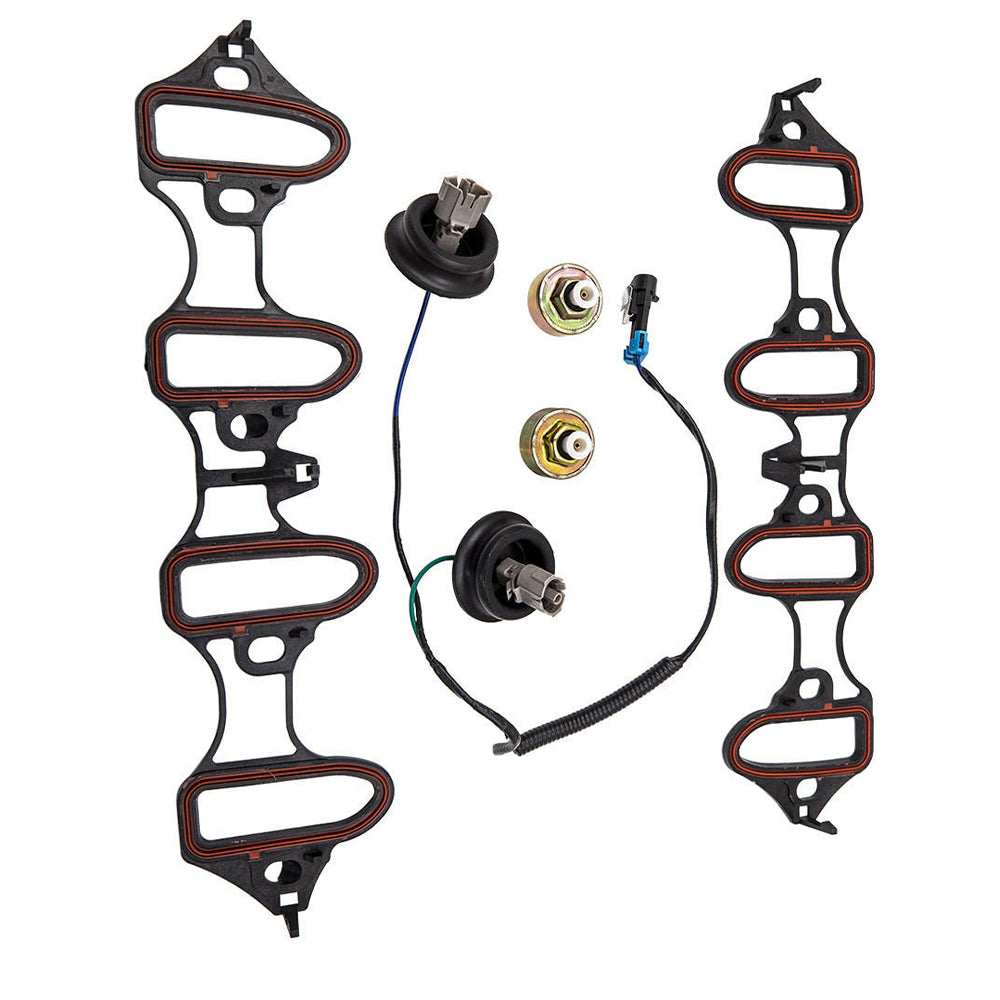 Knock Sensor Harness & Intake Manifold Gasket Kit Suitable for GM 4.8L 5.3L 6.0L-2