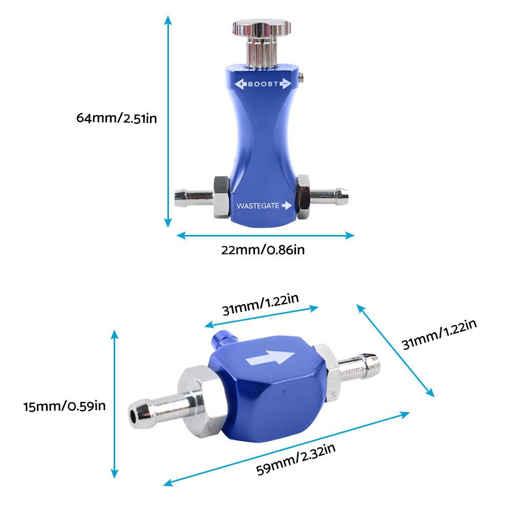 Adjustable Tee Manual Turbo Boost Controller Bleed Valve Suitable For Petrol Diesel Universal - Frazy's Auto Parts