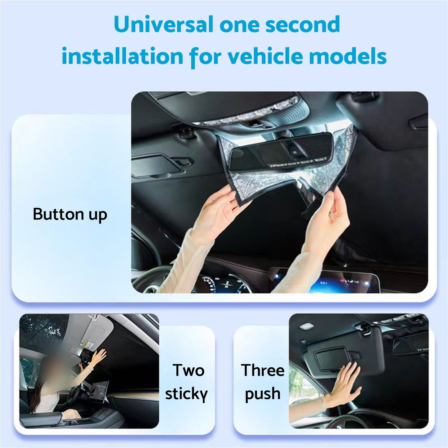 6-Layer Windscreen Sun Shade Suitable For Mazda BT-50 2020-2025 With UV Protection-4