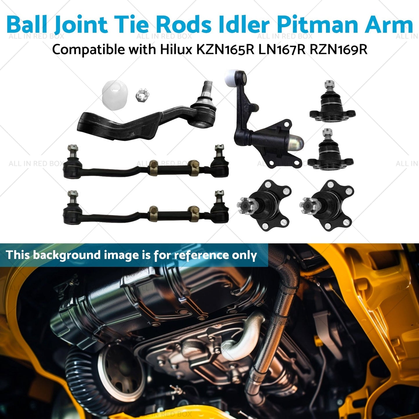 Ball Joint Tie Rods Idler Pitman Arm Suitable for Hilux LN167R RZN169R KZN165R - Frazy's Auto Parts