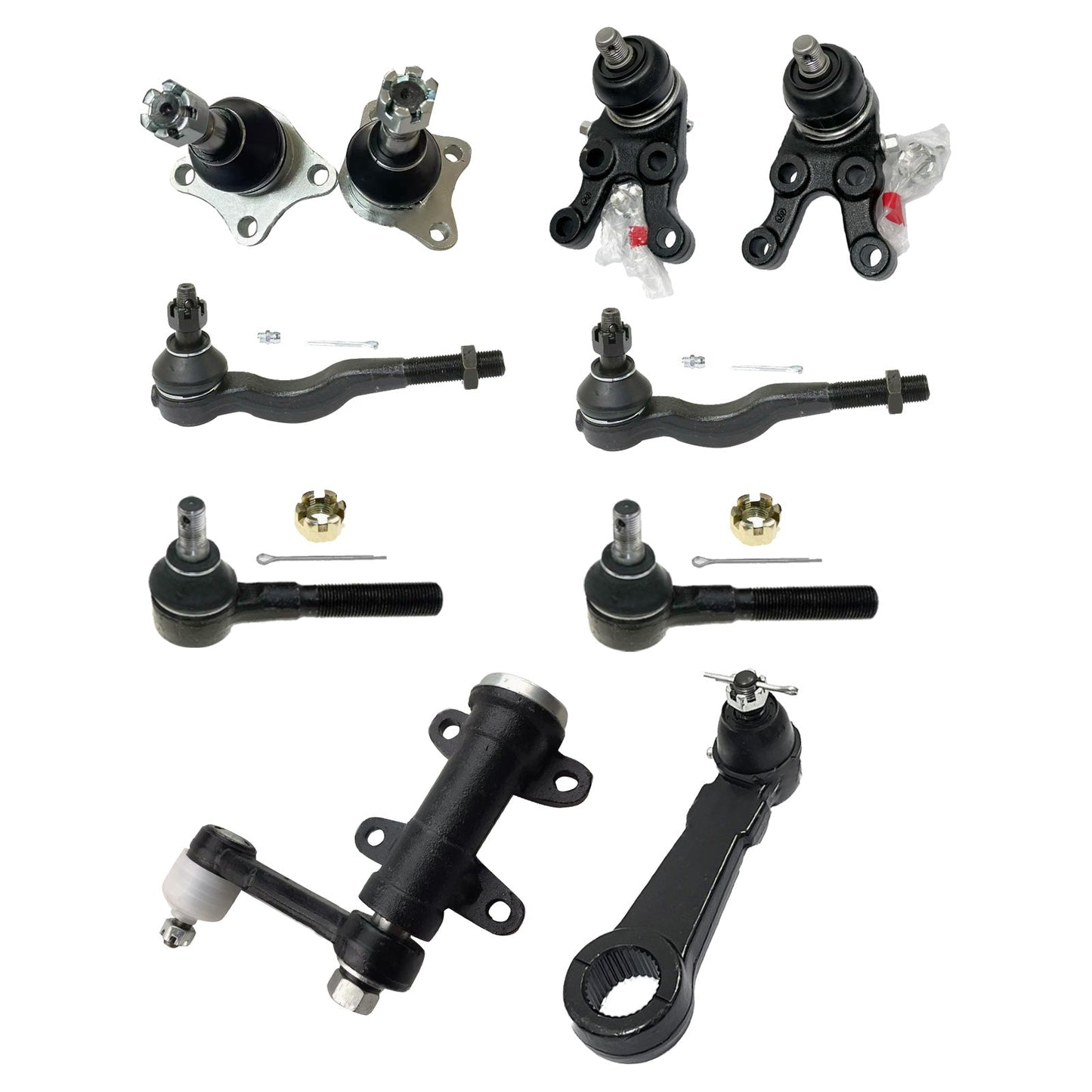 Ball Joints, Tie Rods, Idler & Pitman Arm Kit Suitable For Mitsubishi Pajero NH / NJ / NK / NL - Frazy's Auto Parts