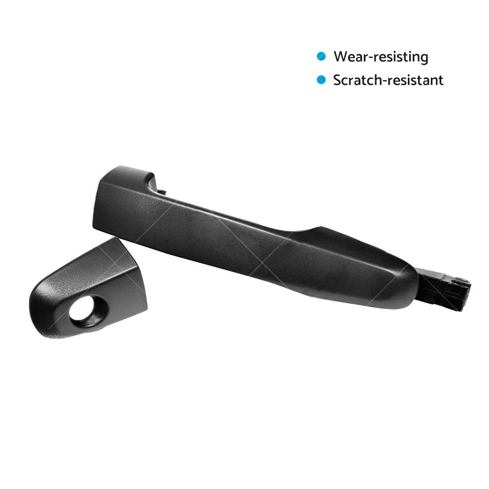 Black Front Right Outer Door Handle Suitable For Mitsubishi Triton ML MN 06 - 15 - Frazy's Auto Parts