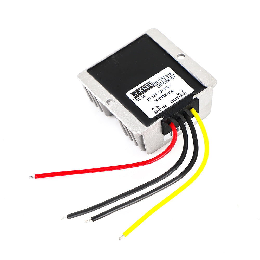 Waterproof DC-DC Converter Regulator 12V Step Up To 13.8V 15A 207W-4
