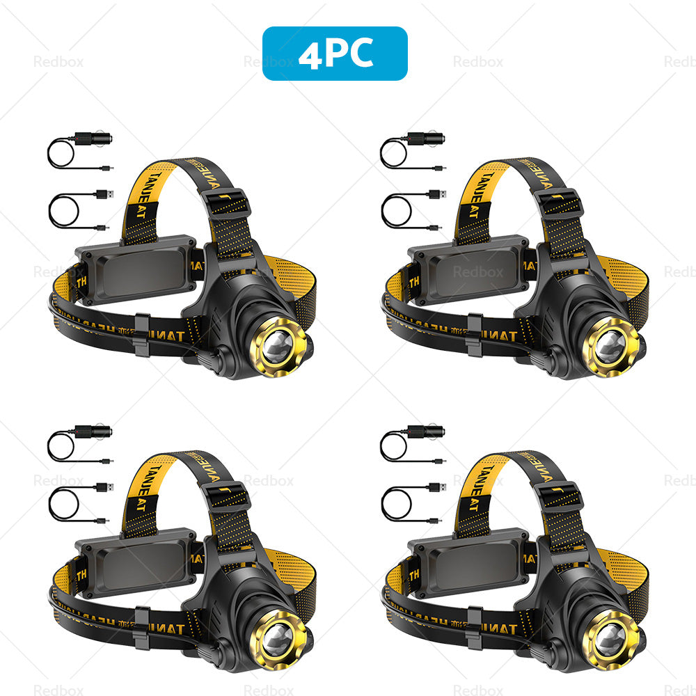 USB-Rechargeable LED Headlamp Flashlight Torch Suitable For Outdoor & Camping 12,000,000lm-7
