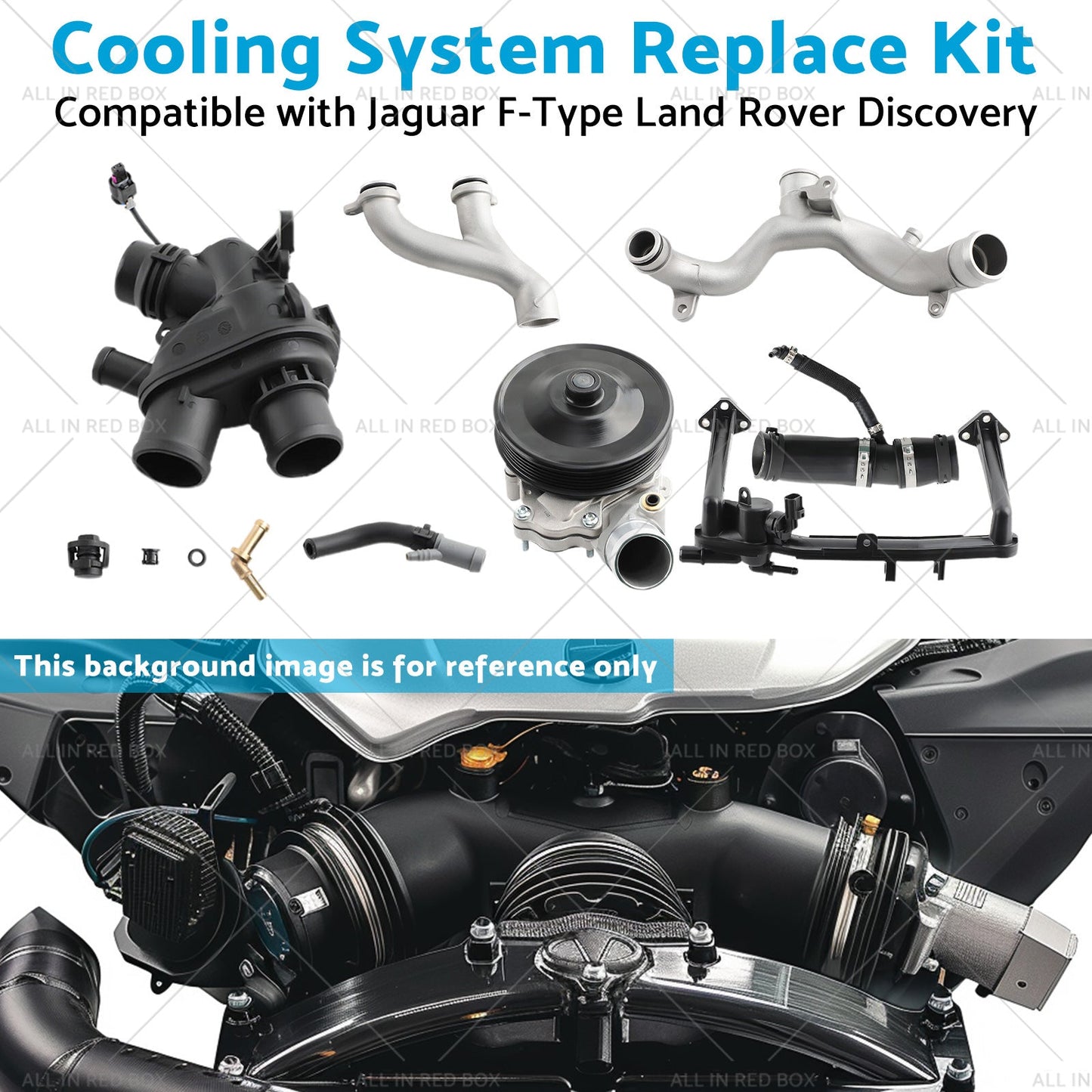 Cooling System Replace Kit Suitable for Jaguar F - Type Land Rover Discovery - Frazy's Auto Parts