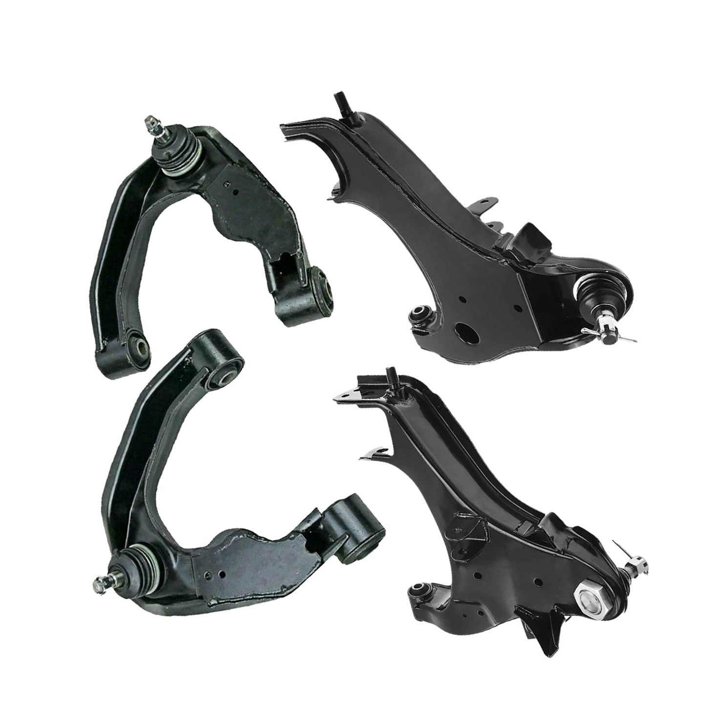 Front Upper & Lower Control Arms 2x Suitable For Nissan Navara D22 4WD 1997-2015-4