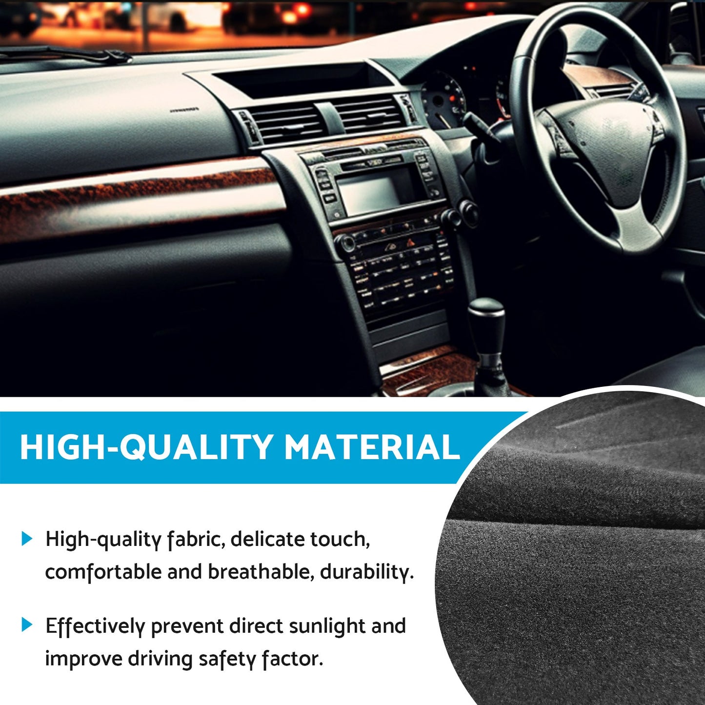 Dash Mat Cover Suitable For Honda Accord Euro CL9 2003 - 2008 No Sat Nav - Frazy's Auto Parts