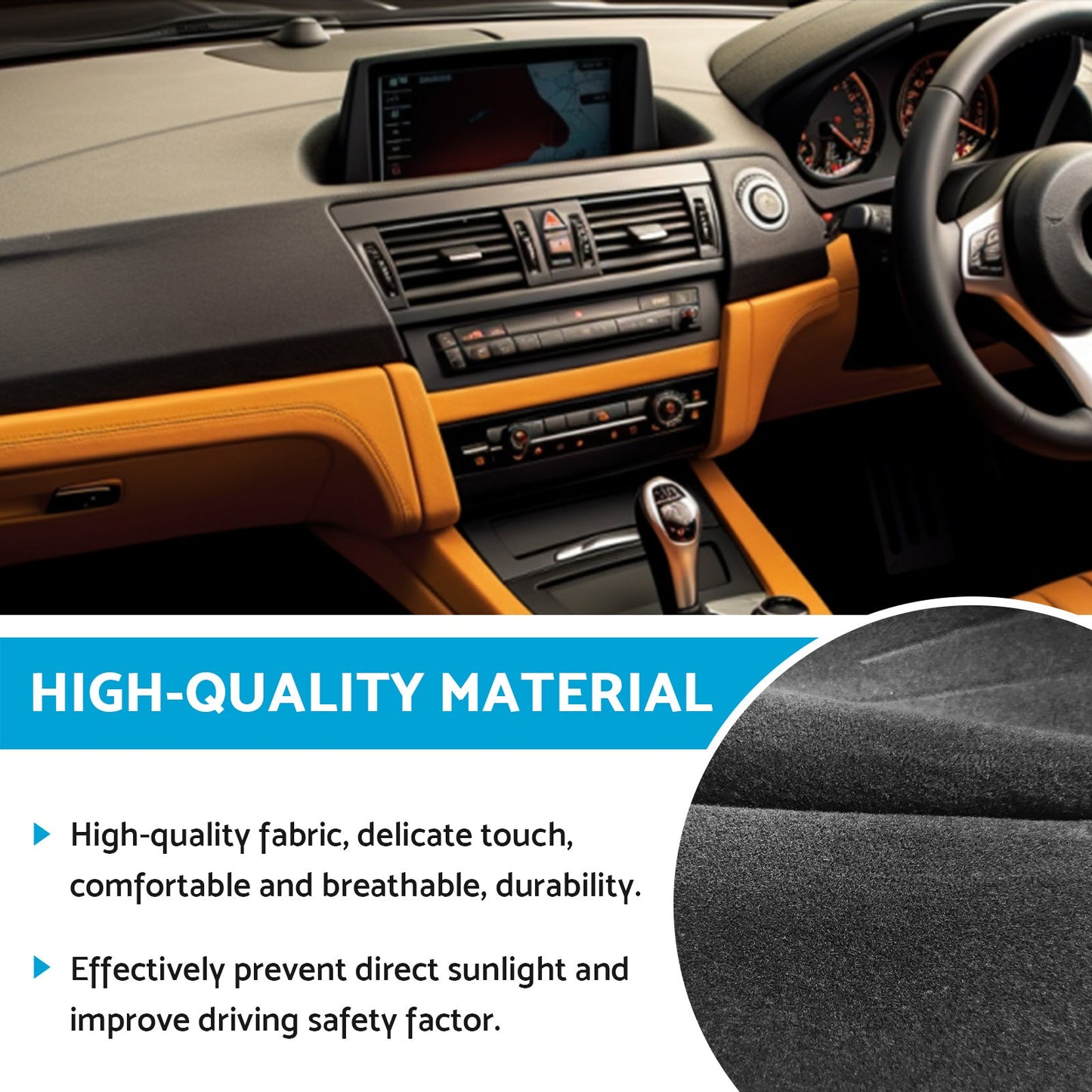 Dashboard Cover Dash Mat Suitable For BMW Z4 E85 E86 2003 - 2008 No GPS - Frazy's Auto Parts