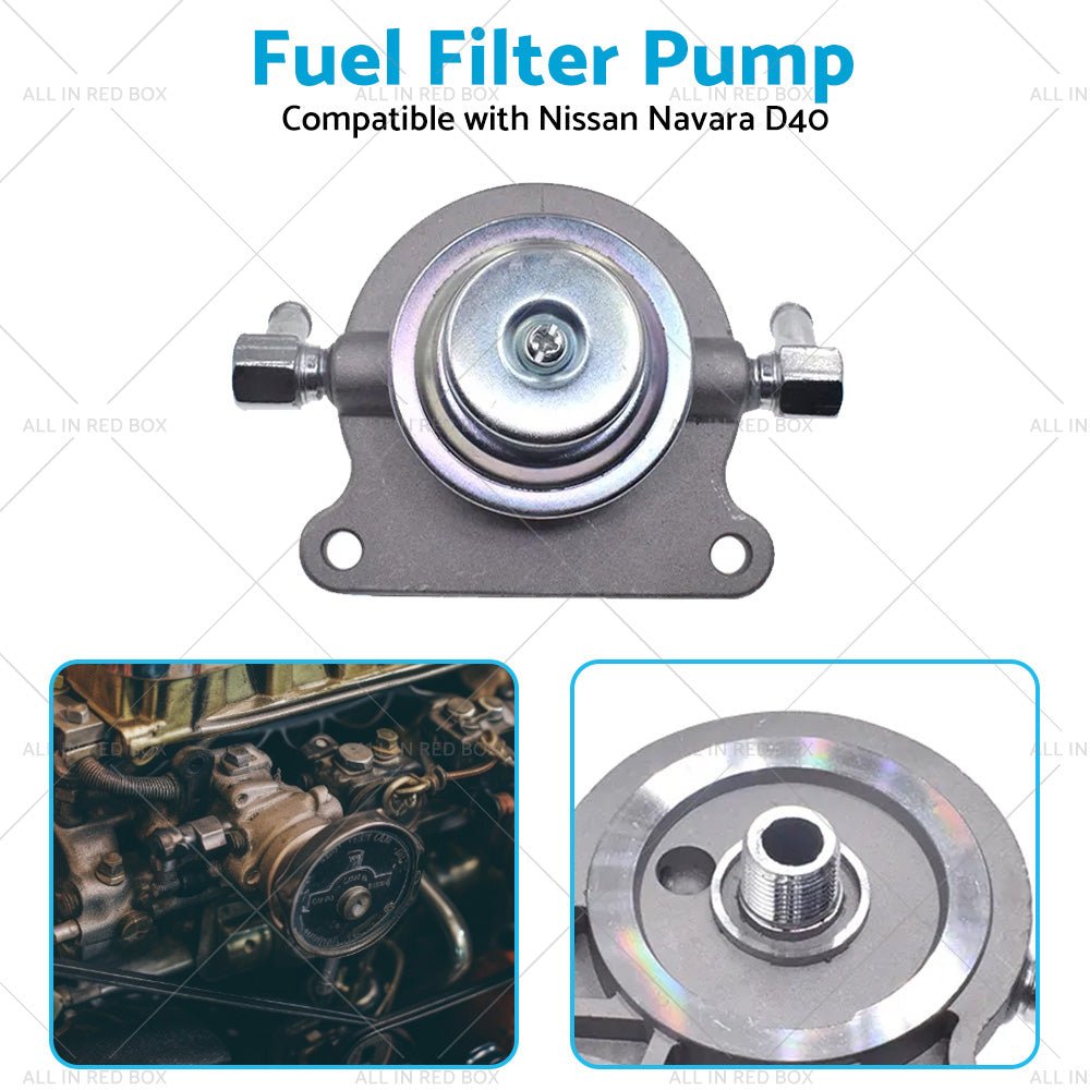 Diesel Fuel Filter Primer Pump 10mm Suitable For Nissan Navara D40 2. 5L 2006 - on - Frazy's Auto Parts
