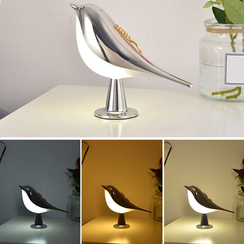 Modern Magpie Bird LED Table Lamp Touch Control Bedside Reading Night Light for Bedroom-4