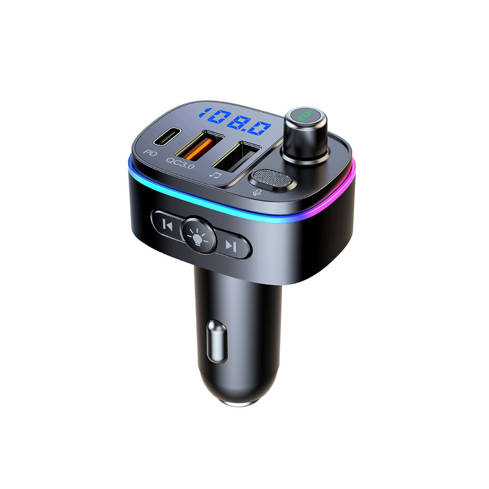 Bluetooth-compatible FM Transmitter Wireless Car Radio Adapter USB Charger Call-4